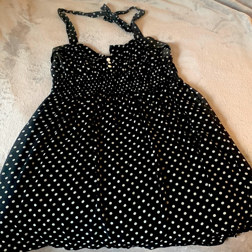 Black and white American Rag Halter dress L